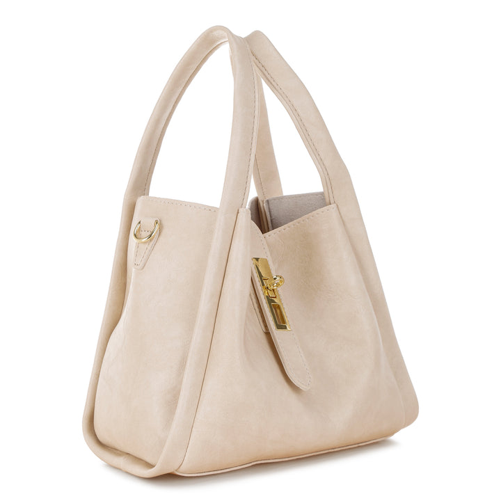 handbag with matching pouch#color_beige

