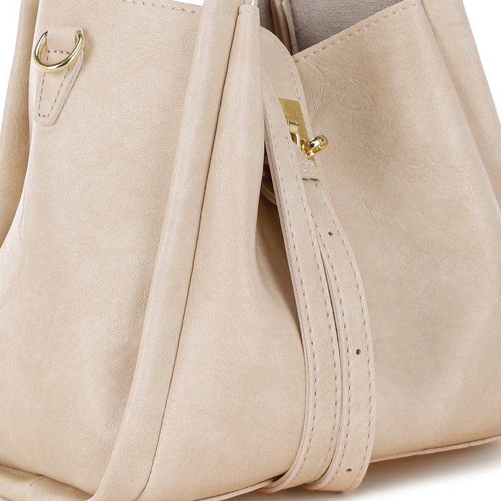 handbag with matching pouch#color_beige
