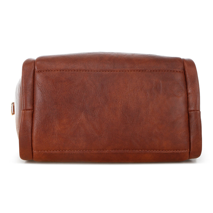 handbag with matching pouch#color_brown
