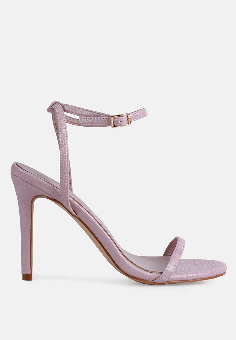 women pink white croc high heeled sandal#color_pink