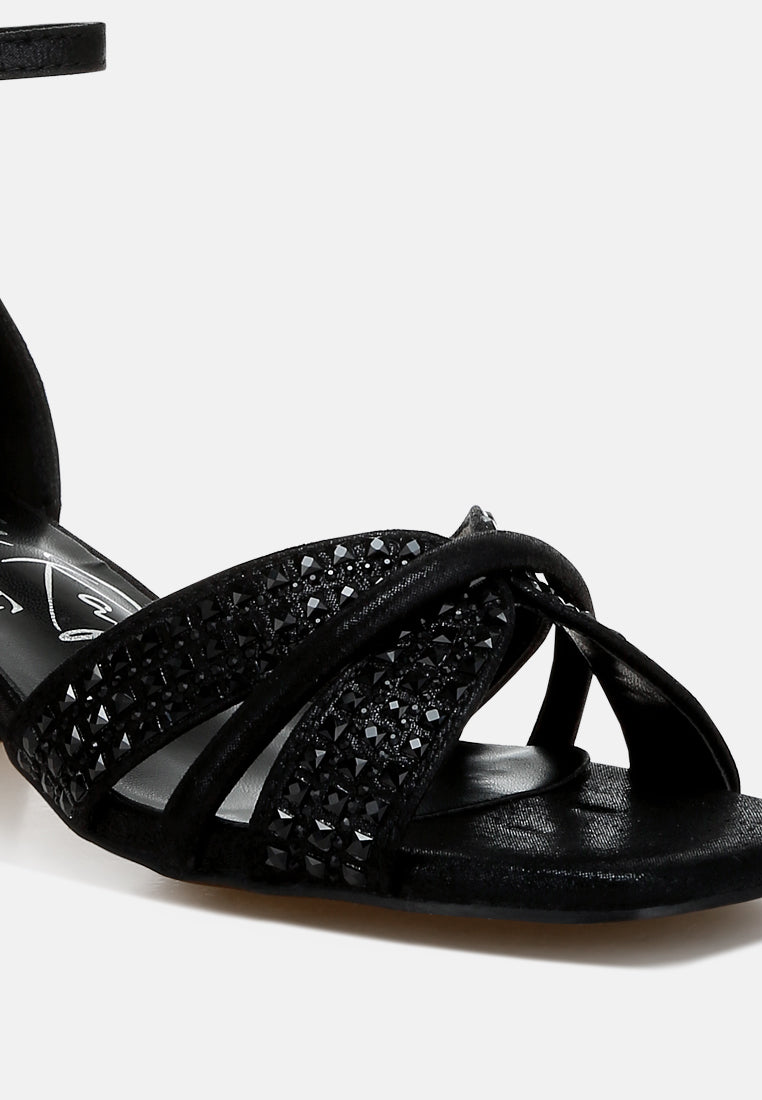 low block heel rhinestone sandals#colour_black