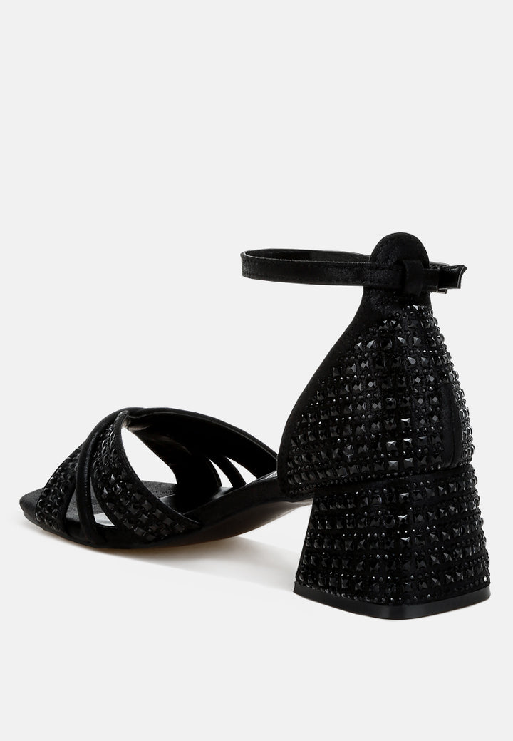 low block heel rhinestone sandals#colour_black