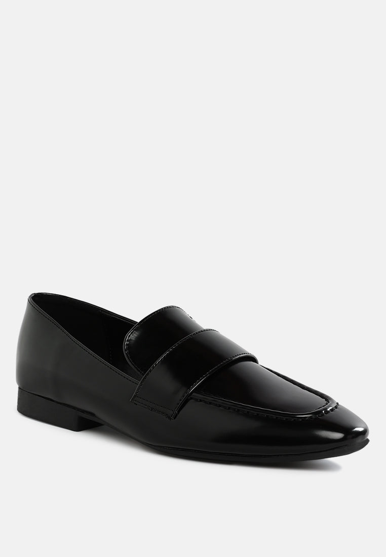 women flat heel loafers#color_black