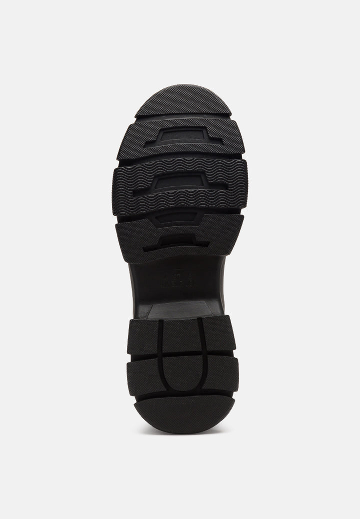 Women Lug Sole Sock Boots