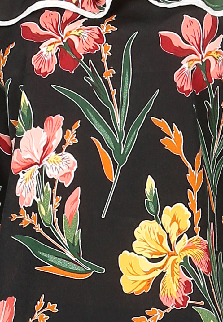 Women Burgundy Stripe Off Shoulder Flared Sleeve Top