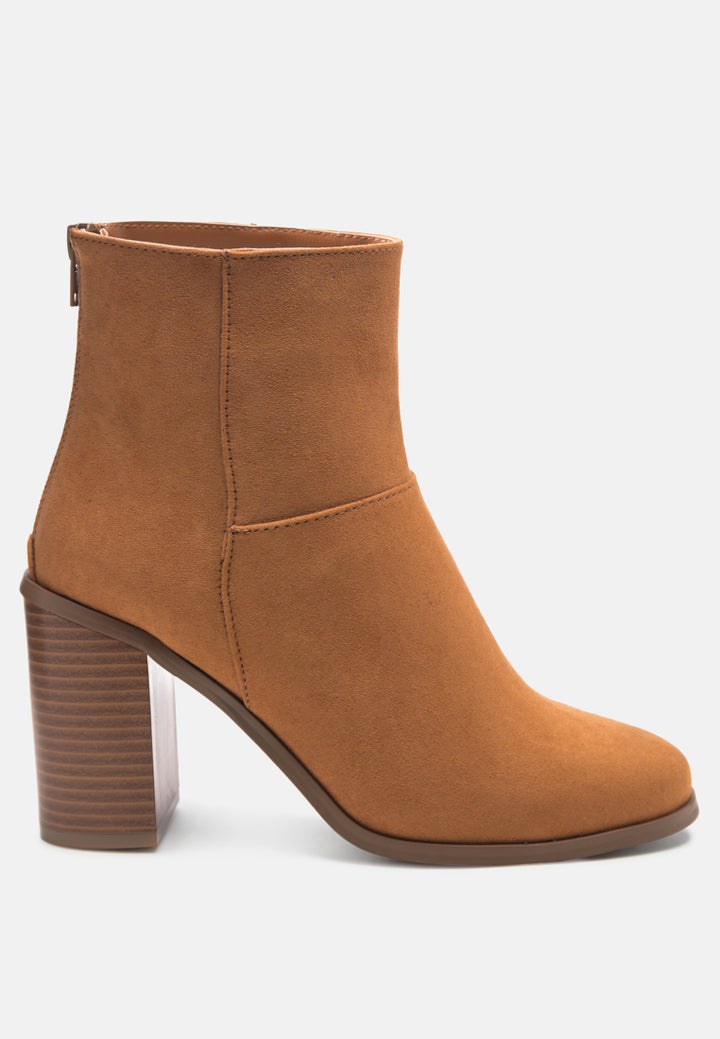 Women Block Heeled Ankle Boots
