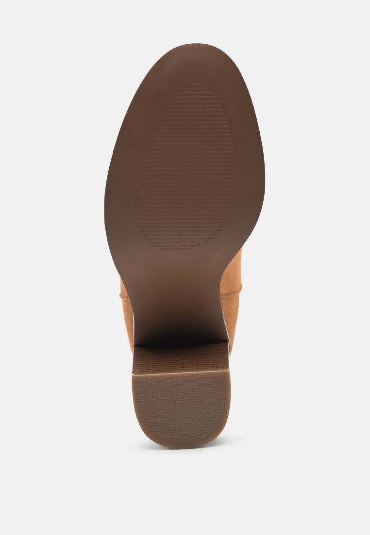 Women Block Heeled Ankle Boots