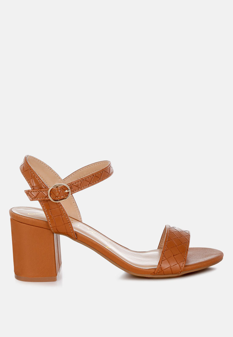 block heeled slip on sandals by mode#color_tan