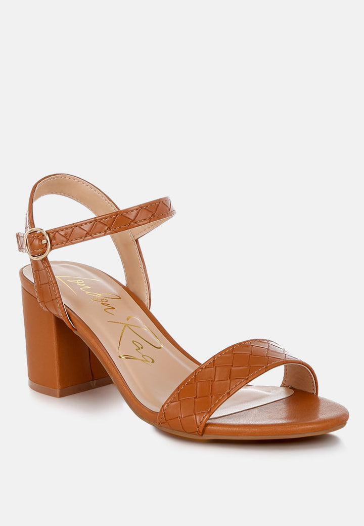 block heeled slip on sandals by mode#color_tan