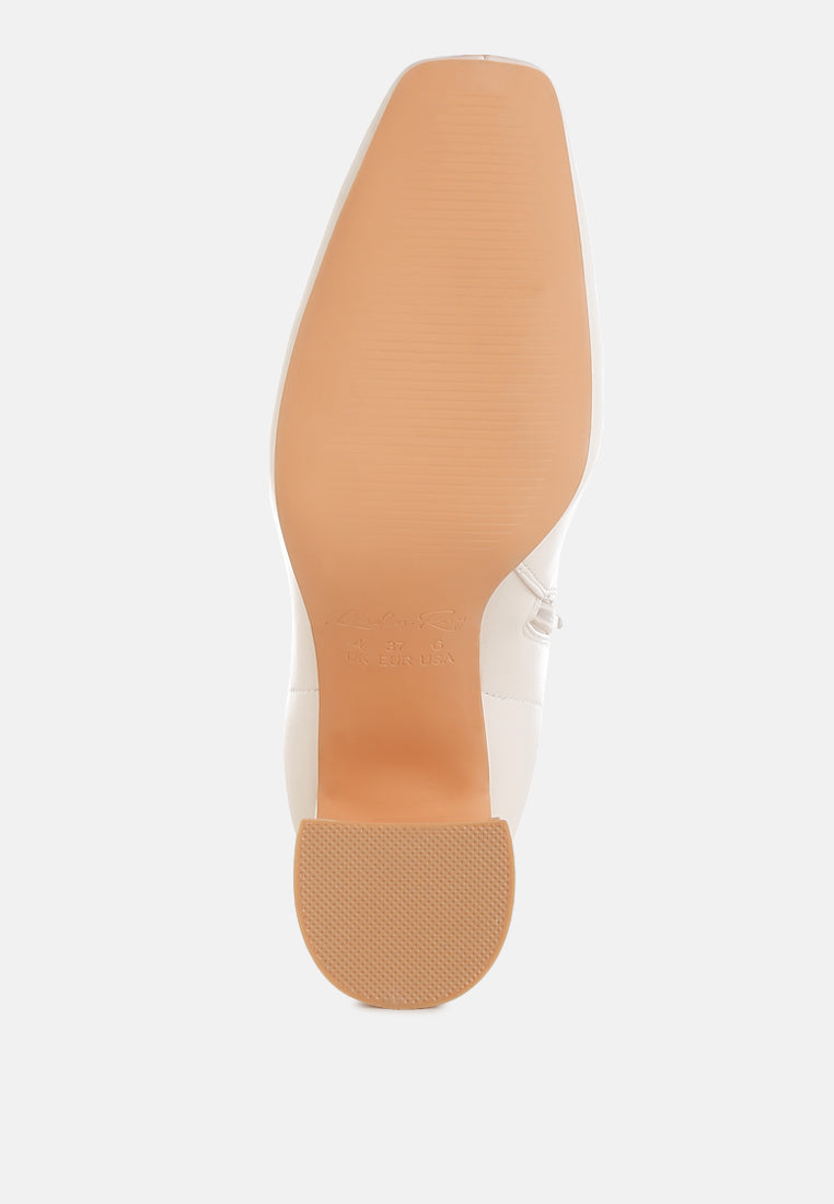 women square toe ankle boots#color_off-white