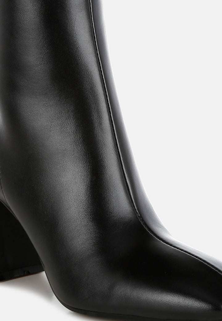 women square toe ankle boots#color_black