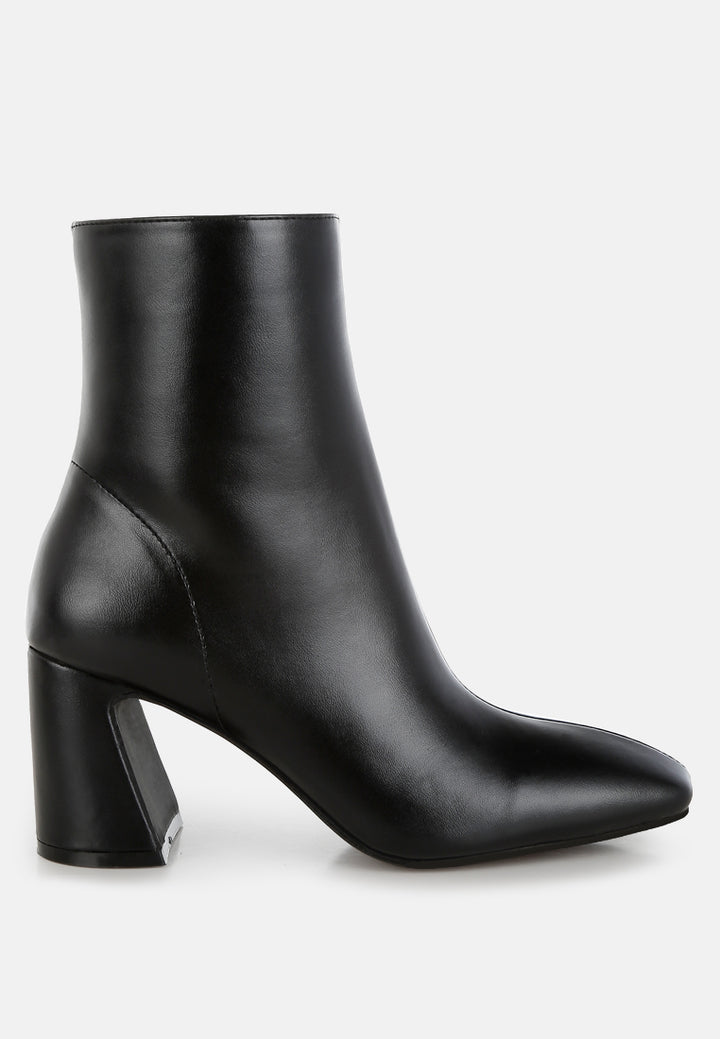 women square toe ankle boots#color_black