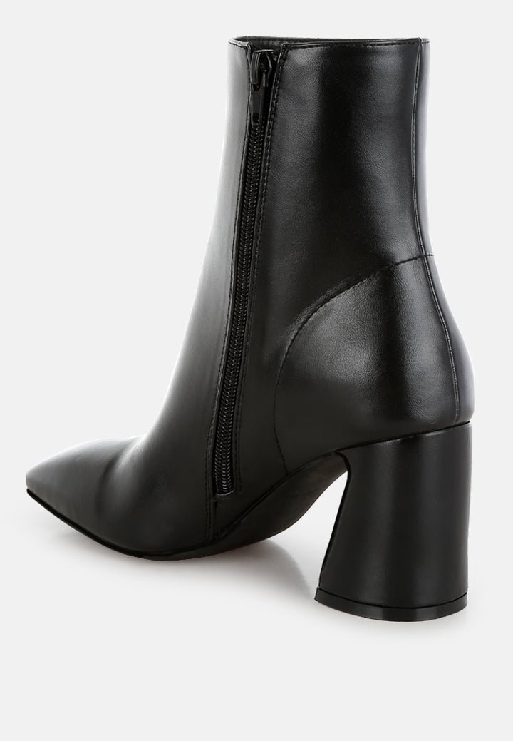 women square toe ankle boots#color_black