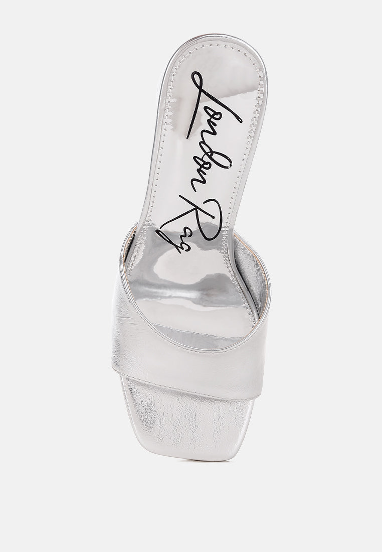 women round heel micro suede sandals#color_silver