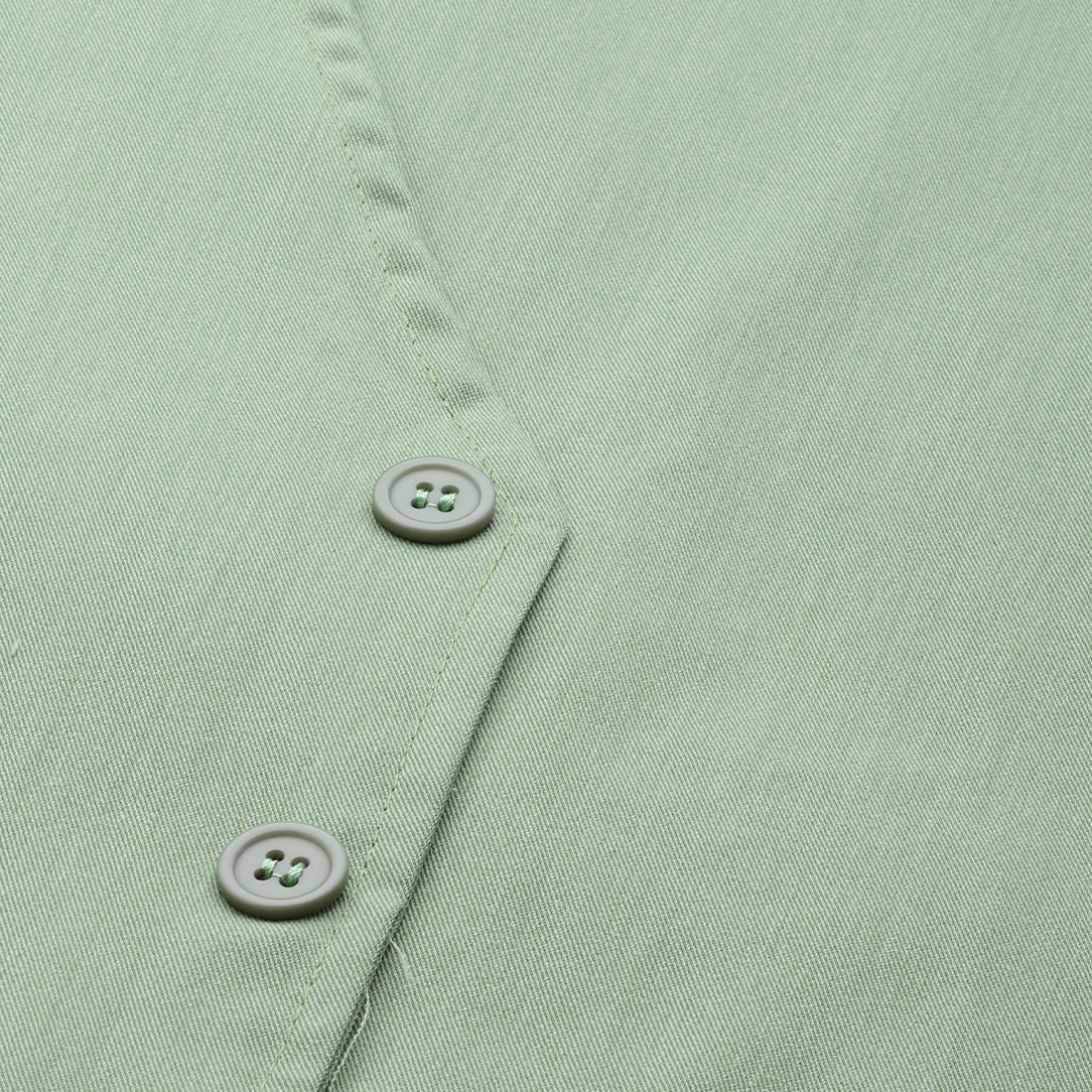 casual button down vest#color_green