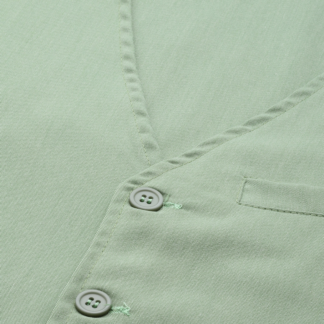 casual button down vest#color_green