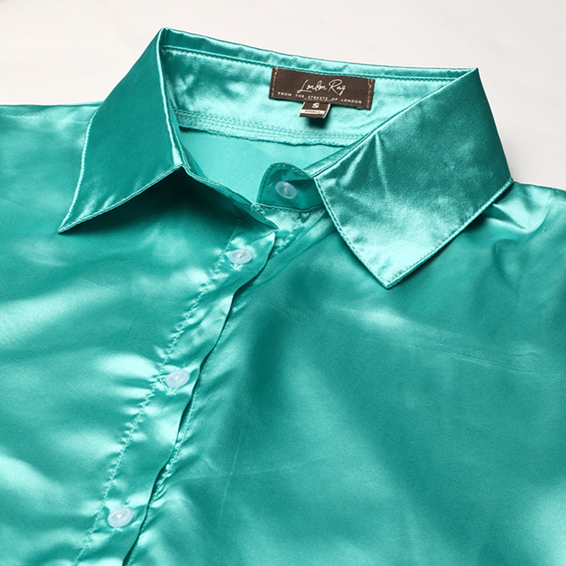 long sleeve satin shirt#color_aqua-blue