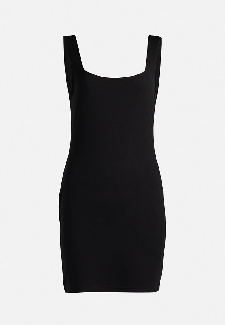 slim fit mini dress by ruw#color_black