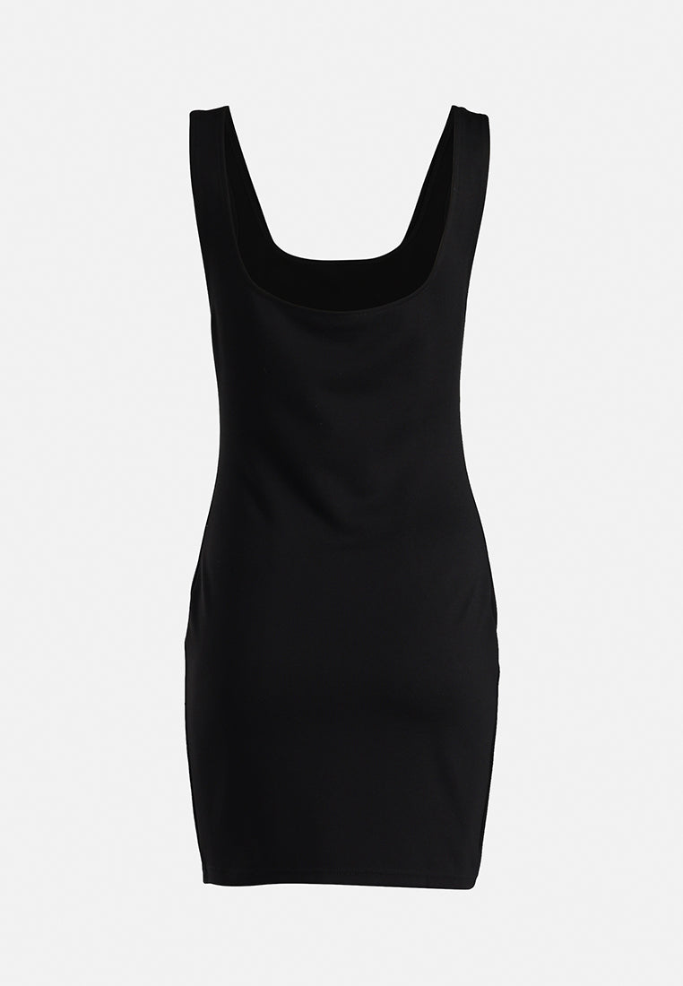 slim fit mini dress by ruw#color_black