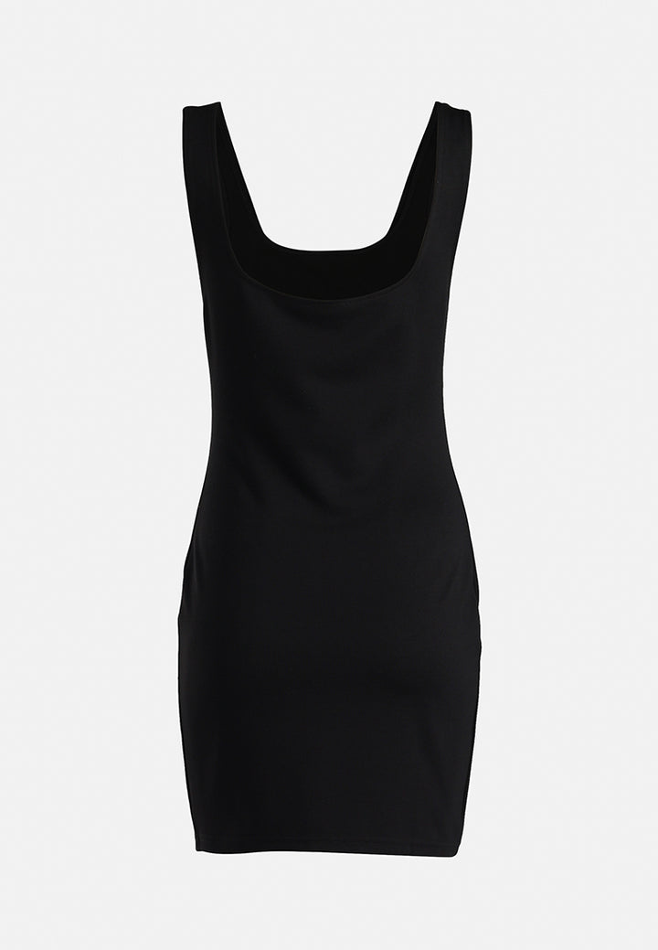 slim fit mini dress by ruw#color_black