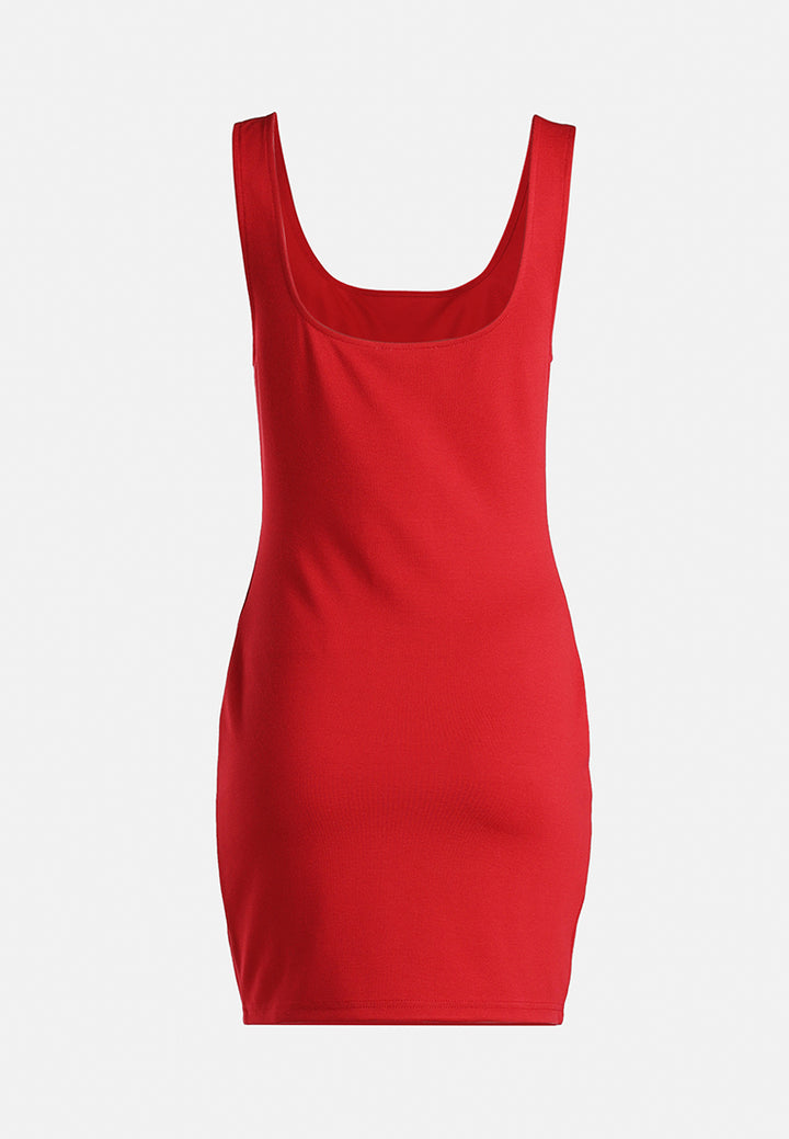 slim fit mini dress by ruw#color_burgundy