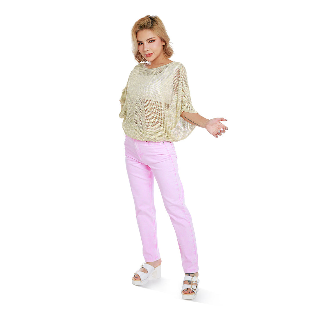 knitted sheer top#color_cream