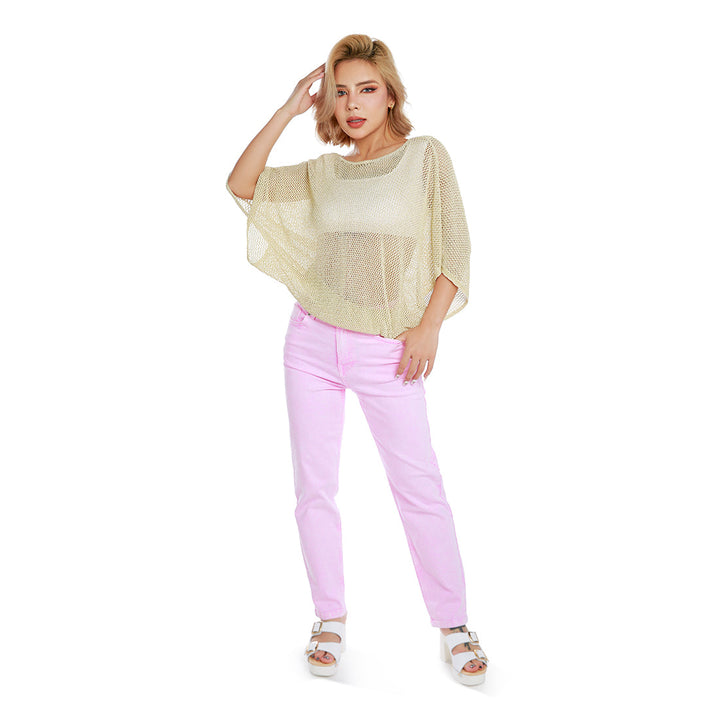knitted sheer top#color_cream