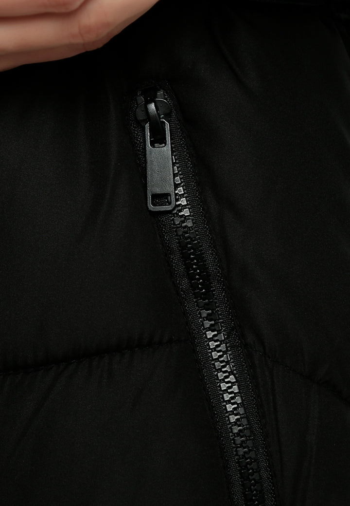 Women Faux Fur Hooded Jacket