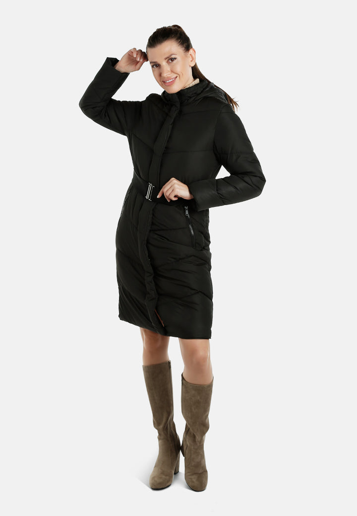 Women Faux Fur Hooded Jacket