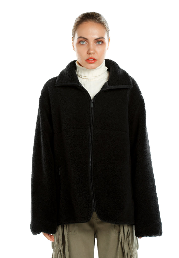 Fleece Collar Jacket