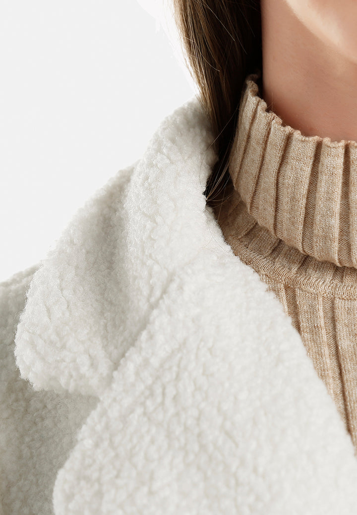 Women Faux Fur Teddy Oversized Jacket