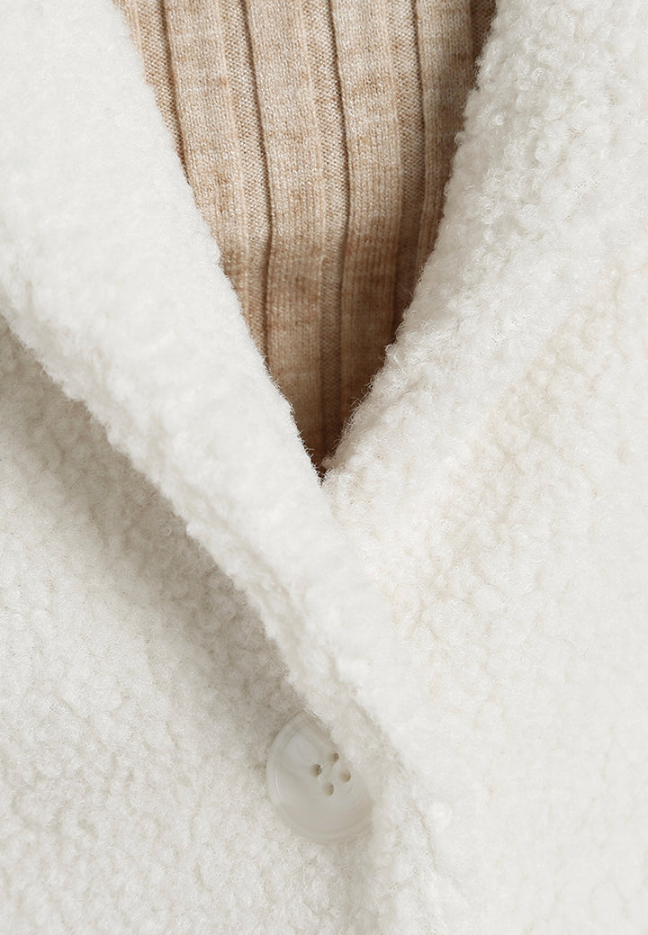 Women Faux Fur Teddy Oversized Jacket