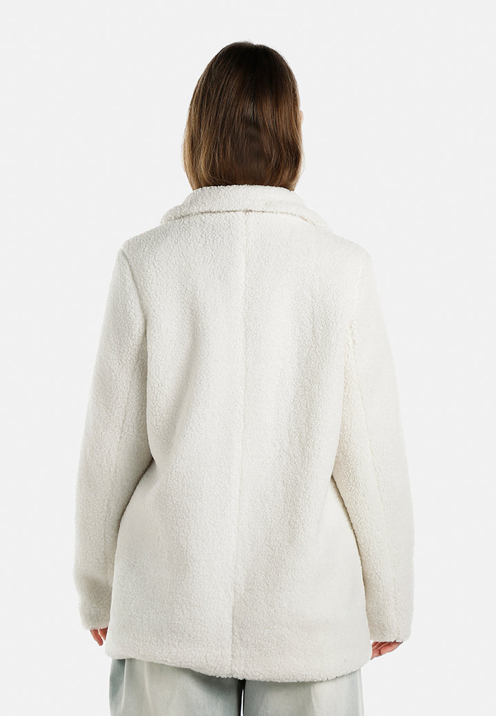Women Faux Fur Teddy Oversized Jacket