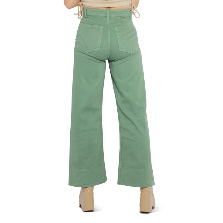 flared pants for women#color_green