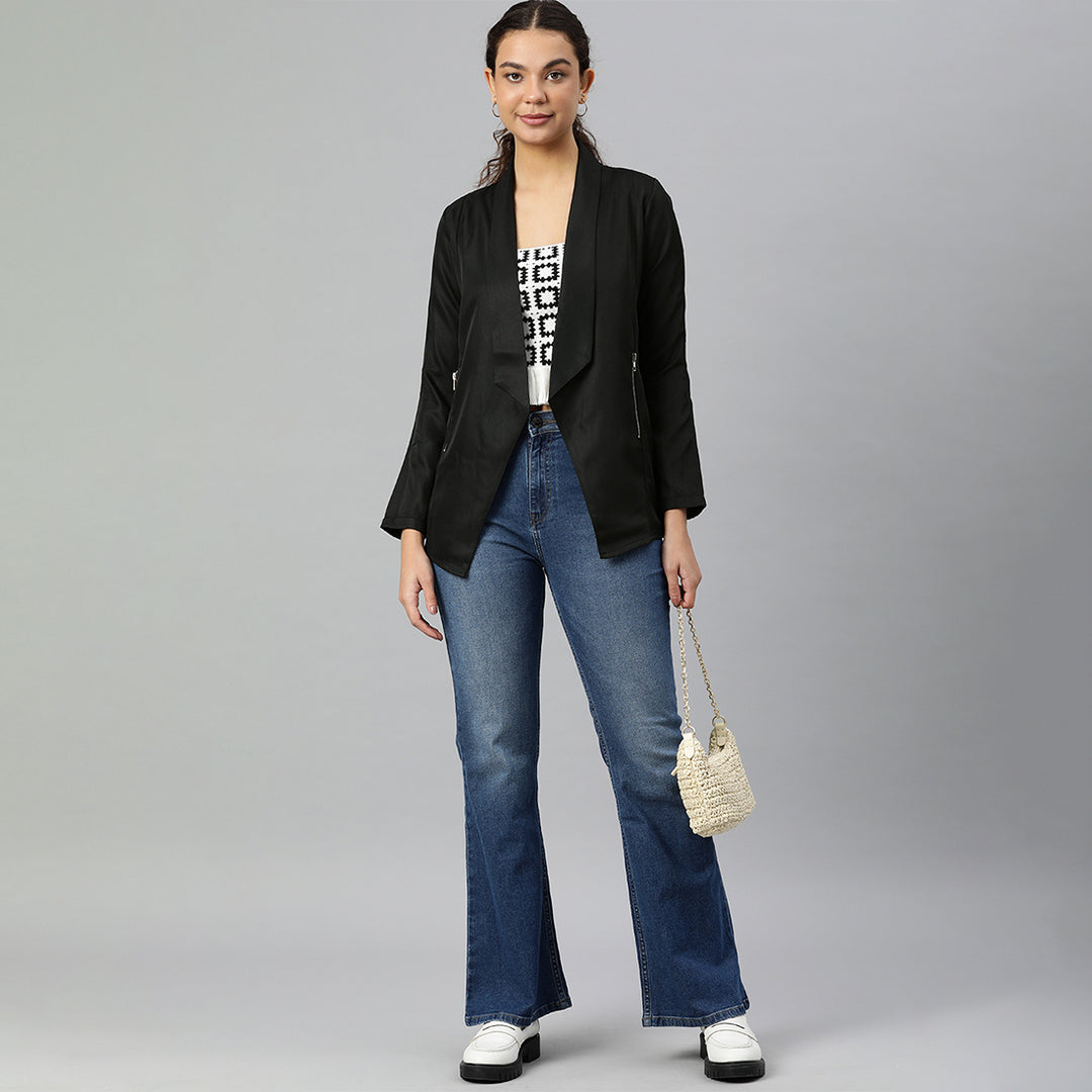 Black Semi Casual Blazer