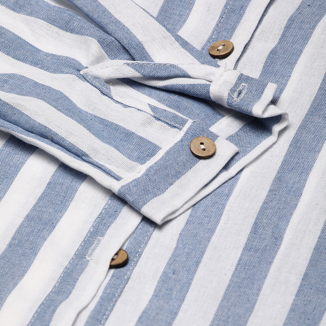 striped long sleeve shirt#color_aqua blue