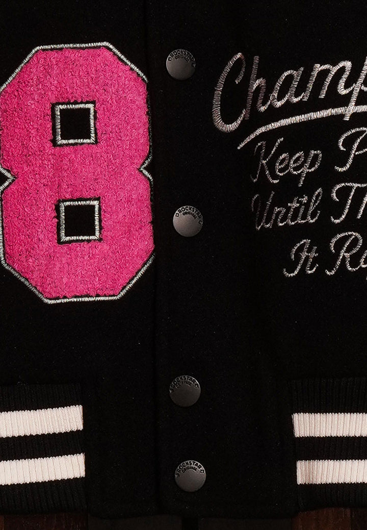 women star patchwork varsity jacket#color_multicolor