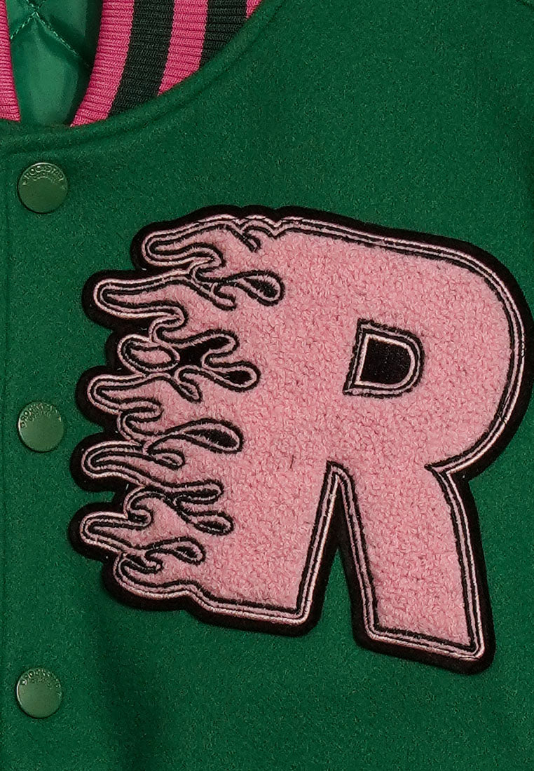 women green white puffer jacket#color_multicolor