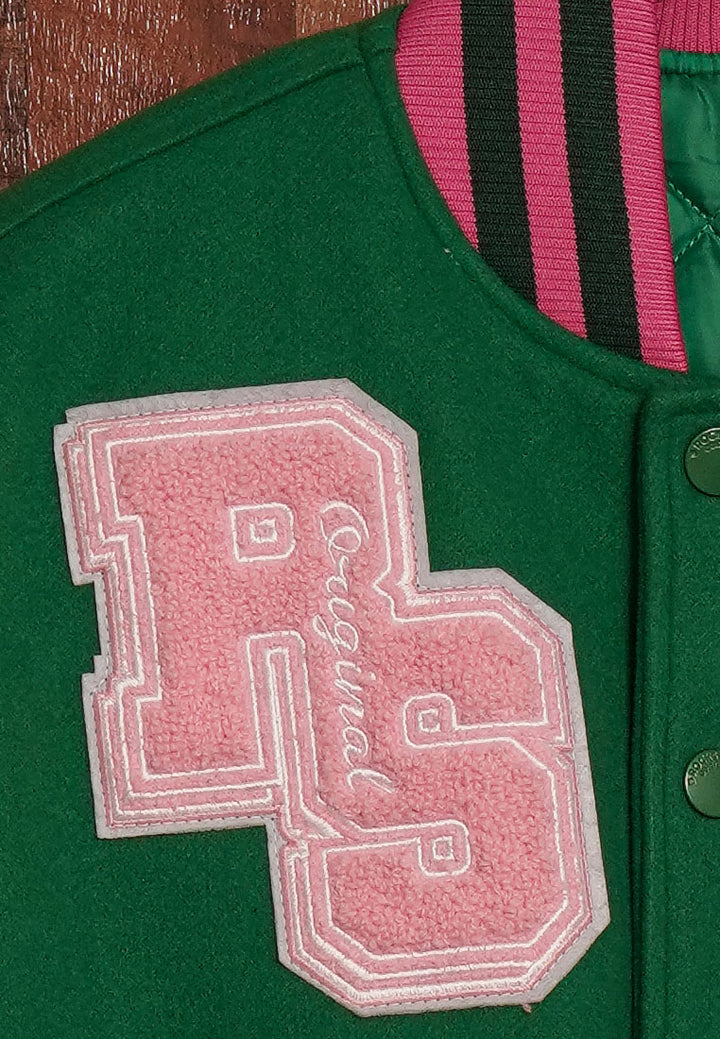 women green white puffer jacket#color_multicolor