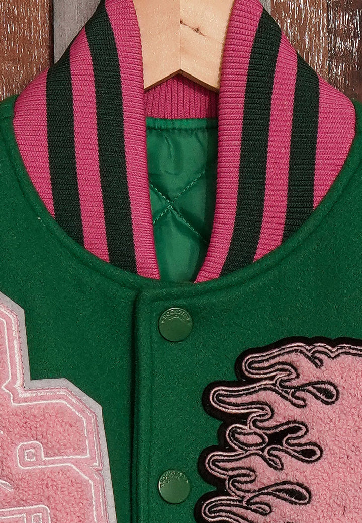 women green white puffer jacket#color_multicolor