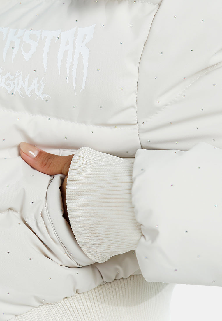 women high-neck cropped faux fur jacket#color_off-white