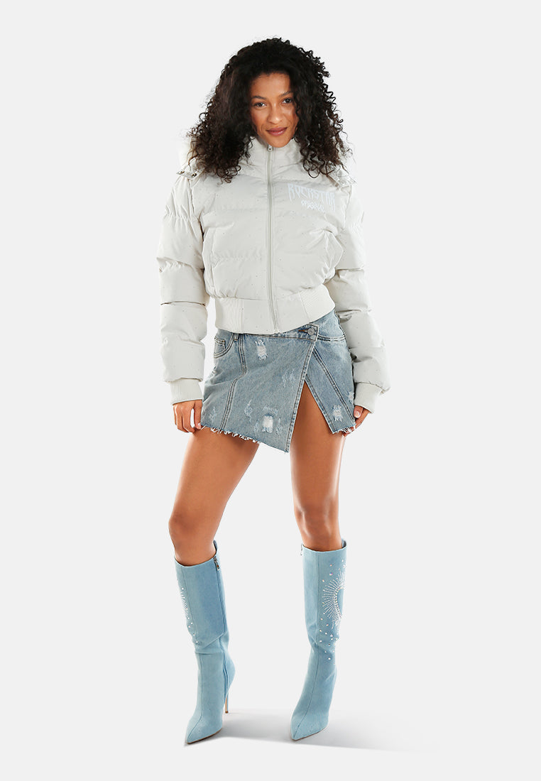 women high-neck cropped faux fur jacket#color_off-white