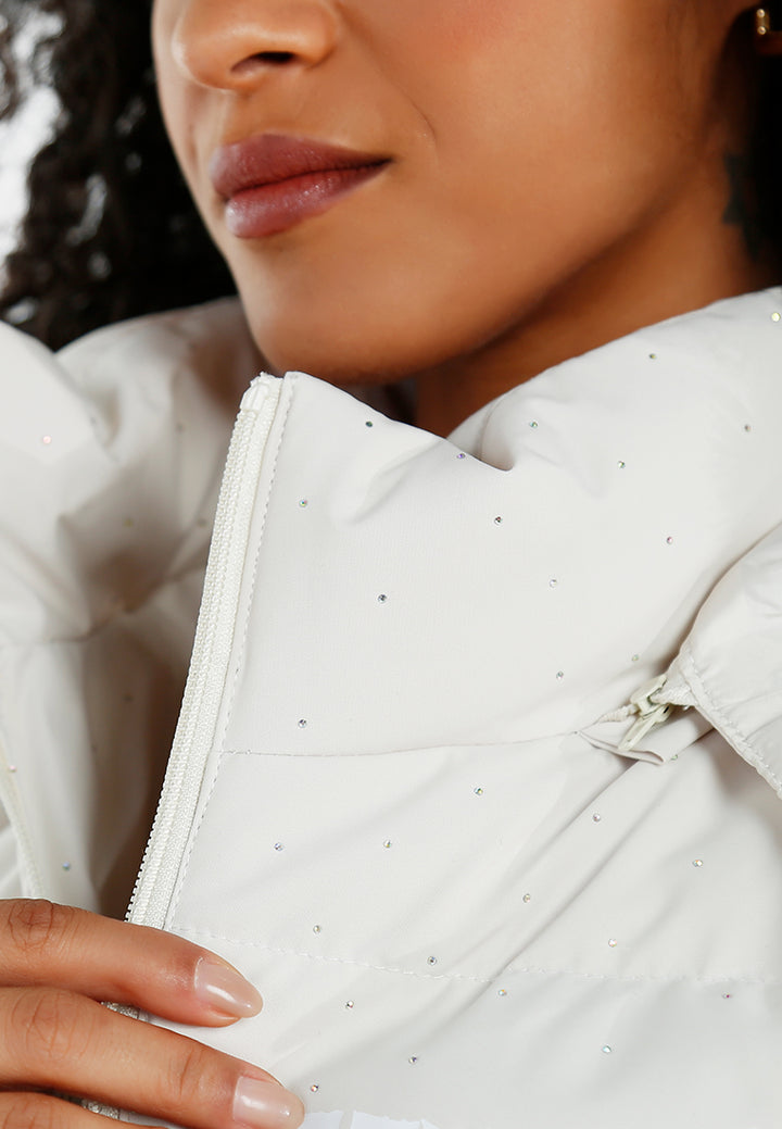 women high-neck cropped faux fur jacket#color_off-white