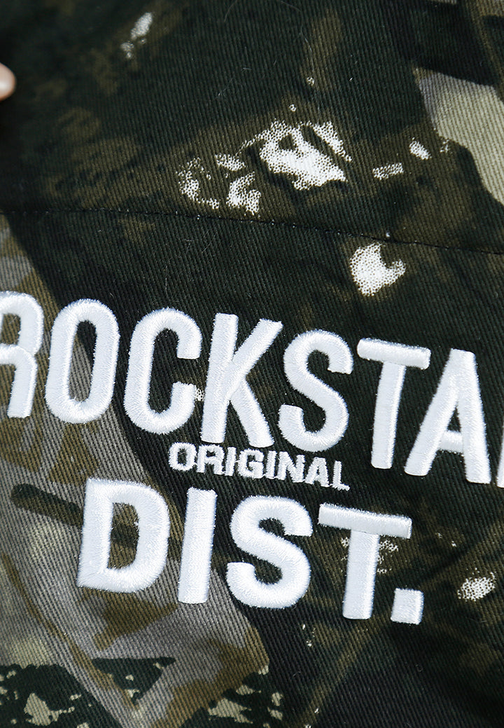 women military style puffer jacket#color_camouflague