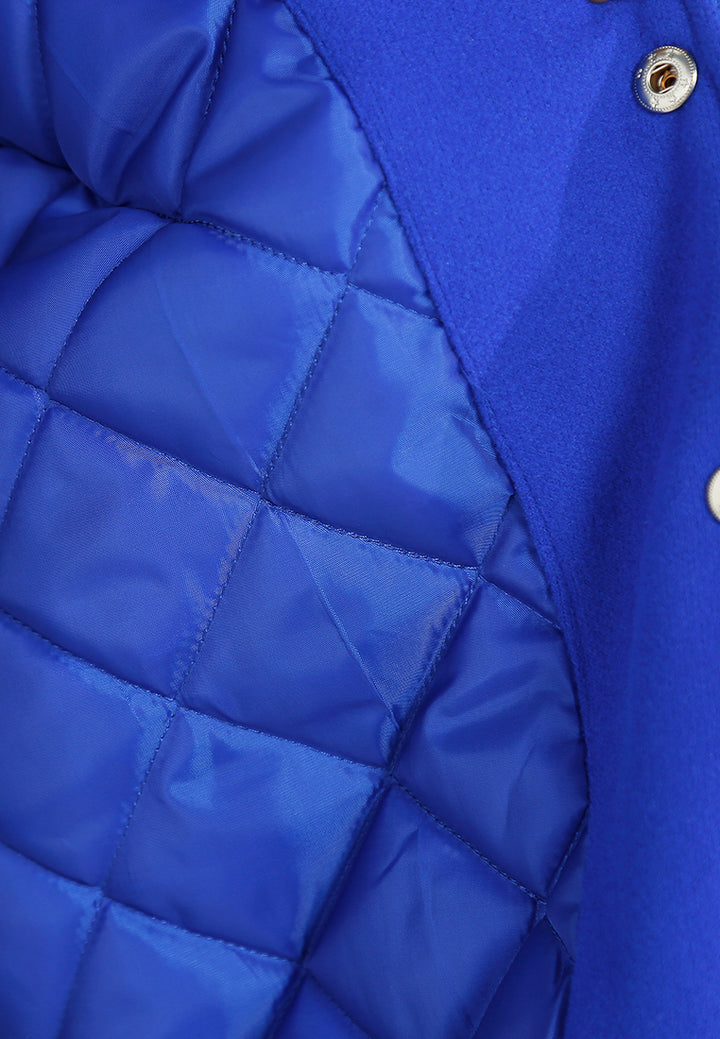 women embroidery detail varsity jacket#color_blue