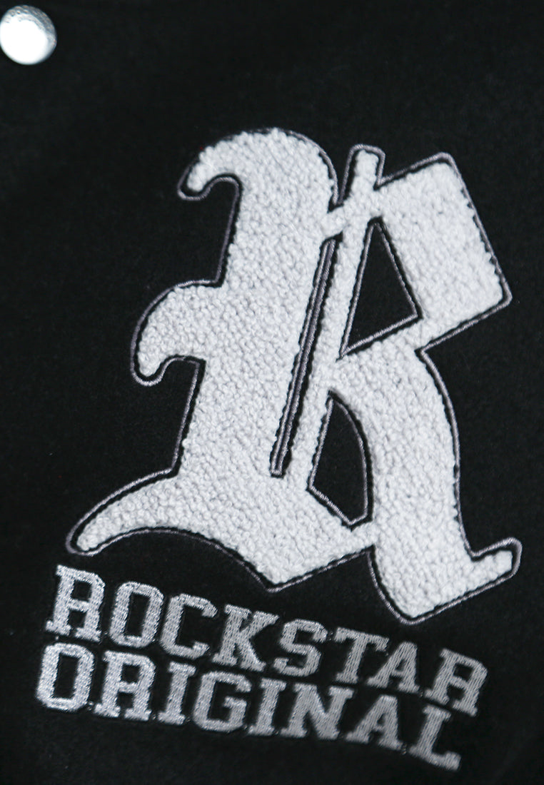 Women Patchwork Detail Varsity Jacket