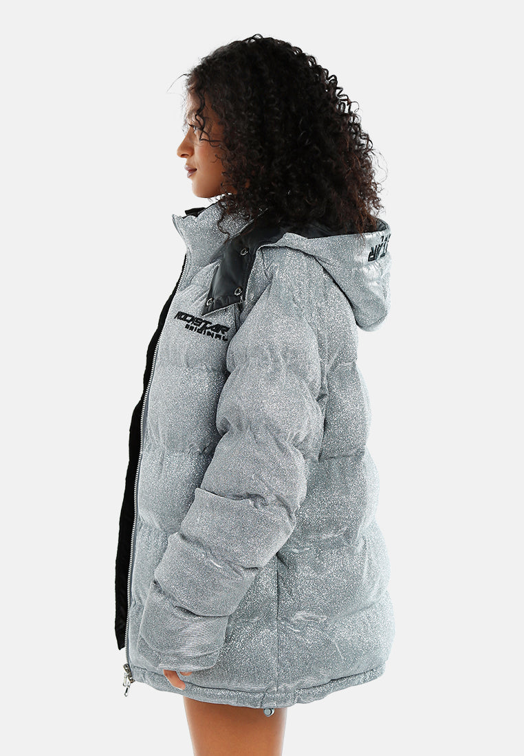 women shimmer quilted jacket#color_silver