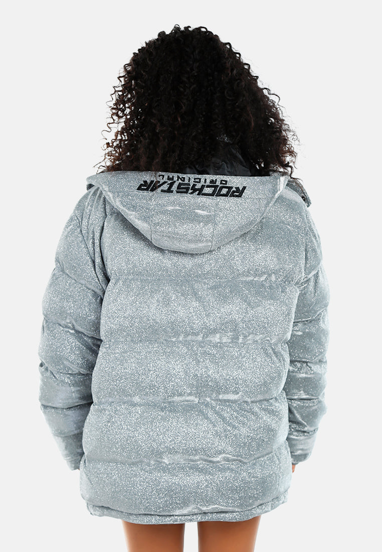 women shimmer quilted jacket#color_silver