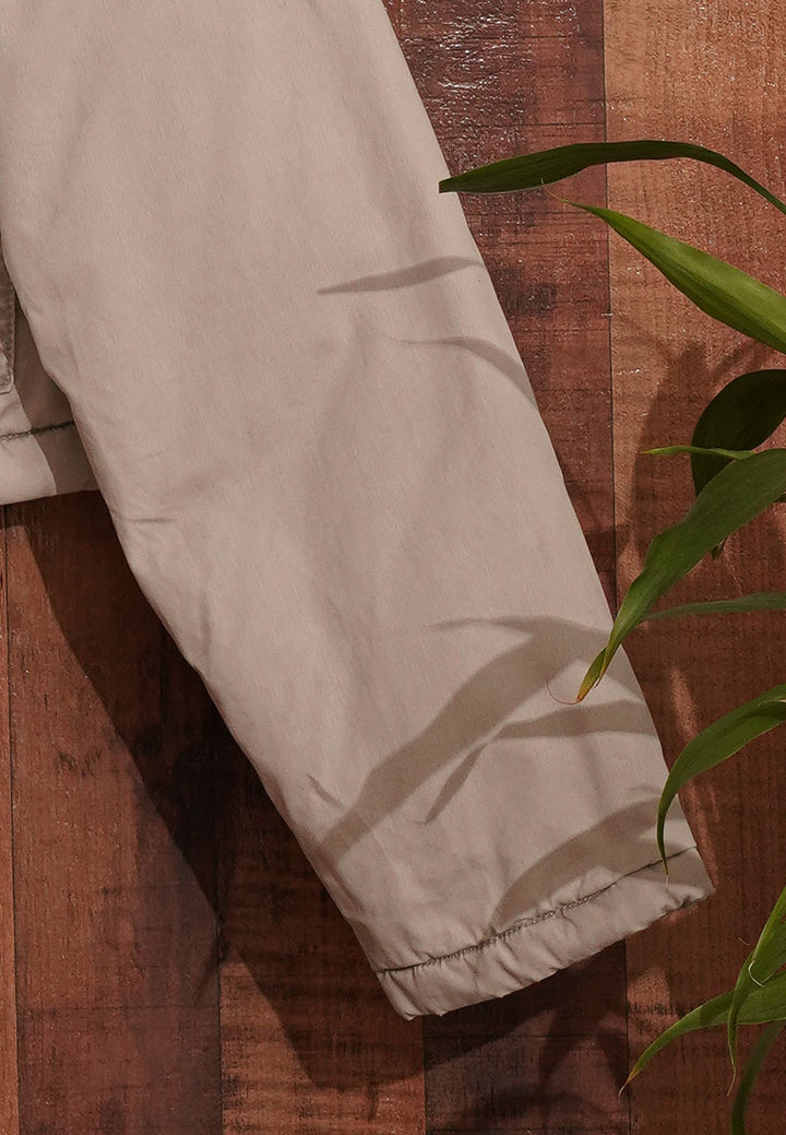 Women Cropped Contrast Collar Jacket