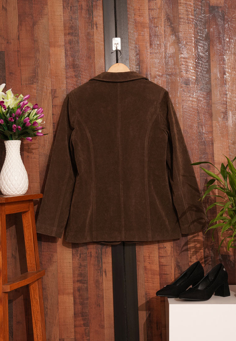 Women Classic Blazer Silhouette Jacket